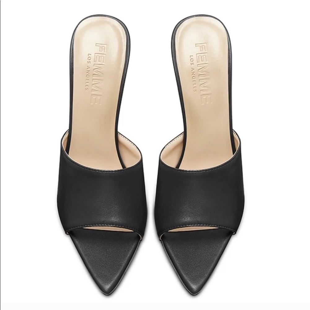 Femme Los Angeles stiletto mules!